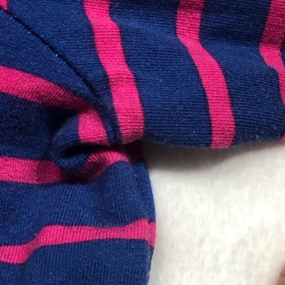 Talbots Hello Saturday Bright Striped Casual Tee size Large Petite - Picture 4 of 11